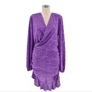 Zara Purple Long Sleeve Dress
